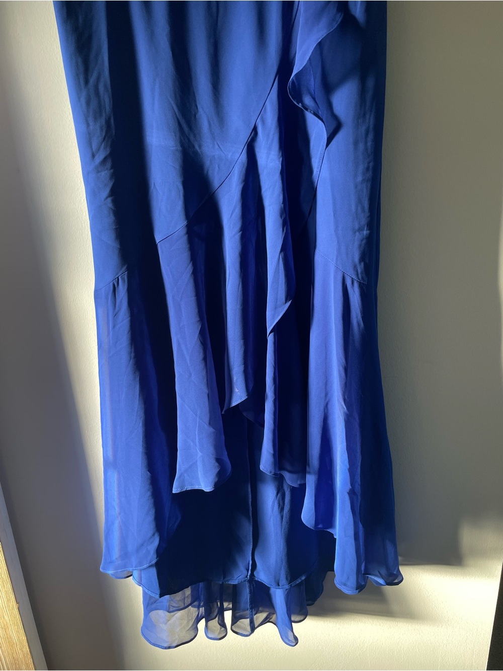 Royal Blue Ruffle Dress - Picture 3 of 6
